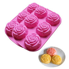 soap making Molds rose forms 6-cavity DIY Handmade for Bundt Cake Cupcake Muffin Coffee Pudding Candle silicone mould 2024 - buy cheap