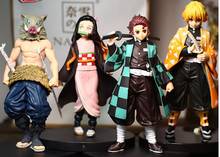 anime Demon Slayer Kimetsu no Yaiba Kamado Tanjirou Kamado Nezuko Agatsuma Zenitsu Hashibira Inosuke figure toy 2024 - buy cheap