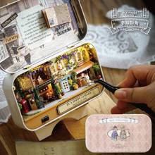 Box Theatre Dollhouse Furniture Miniature Toy DIY miniature Doll house Furnitures LED Light Toys for Children Birthday Gift 2024 - buy cheap