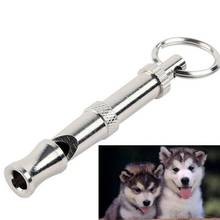 1set Metal Dog Puppy Whistle Ultrasonic Adjustable Sound Key Training Sound Whistle Sound With Keychain For Dog Pet 2024 - buy cheap