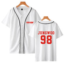 Camiseta de béisbol Kpop NCT U para hombres y mujeres, camisa informal de algodón con nombre de miembro impreso, Tops de marca, 127 2024 - compra barato