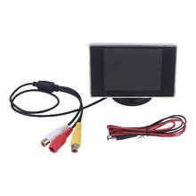 Pantalla de Monitor Universal TFT LCD a Color de 3,5 ", DVD VCD con Cable de conexión de 37cm para cámara de respaldo de Vista trasera de coche, alta calidad C45 2024 - compra barato