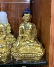 Estatua de latón dorado de alta calidad para el hogar, estatua de Buda dorado, protección efectiva familiar, Mitukpa, Vajra, Tathagata 2024 - compra barato