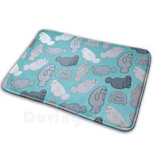 Manafree Mat Rug Carpet Anti-Slip Floor Mats Bedroom Manatee Ocean Animal Animals Manatees Fish Sea Life Nature Dugong Dugongs 2024 - buy cheap