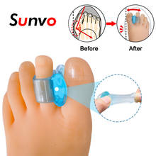 Sunvo Silicone Foot Toe Separator Hallux Valgus Corrector Orthopedic Supplies Bunion Thumb Straightener Adjuster Feet Care Tools 2024 - купить недорого