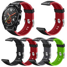 Pulseiras de silicone para huawei relógio gt 46mm/gt ativo 46mm/honra magia silicone gel pulseira de pulseira de montre correa de reloj 2024 - compre barato