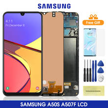 Tela lcd a50s de 6.4 polegadas para samsung galaxy, digitalizador, montagem, substituição para samsung a50s, lcds 2024 - compre barato