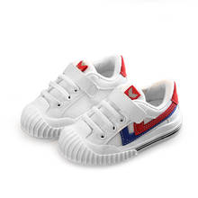 Bebê crianças sapatos meninas crianças sapatos de lona meninos primavera e verão meninas sapatos esportivos branco moda criança sapatos 2024 - compre barato