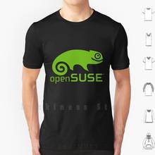 Opensuse-Camiseta de algodón de gran tamaño, prenda de vestir, de S-6xl, Opensuse, Linux Fedora, Linux, Linux, Redhat, Ubuntu, Open sose, Unix, menta 2024 - compra barato