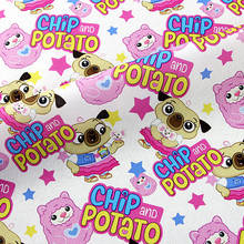 Cartoon Chip and Potato Cotton Fabric for Kids Clothes Home Textile Slipcover Sewing Quilting DIY Needlework Material 2024 - buy cheap