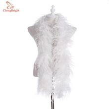 2 Yards fluffy White ostrich feather boa skirt Costumes/Trim for Party/Shawl/Craft feather boa in wedding plume decorations Diy 2024 - buy cheap