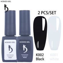 KODIES GEL 2 Pcs/Set Acrylic Gel Nail Polish Professional Manicure UV/LED Paint Enamel White Black Gelcolor Gellak for DIY Nails 2024 - buy cheap