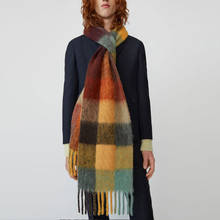 Autumn winter imitation cashmere thick scarf winter wild color lattice warm student bib thickening shawl 2024 - buy cheap