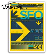 Jump Time for  San Francisco Airport Vinyl Stickers Sticker Laptop Luggage Truck Window Bumper Decal Waterproof Accessories 2024 - buy cheap