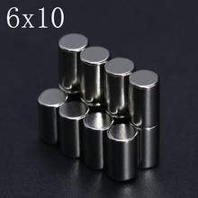 2/5/10/20/50Pcs 6x10 Neodymium Magnet 6mm x 10mm N35 NdFeB Round Super Powerful Strong Permanent Magnetic imanes Disc 2022 - buy cheap