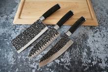 YUJIA Forged Kiritsuke Chef Knife 8 inch Nakiri Chopping Knife Handmade Full Tang Knife Tool for Cooking。 2024 - buy cheap