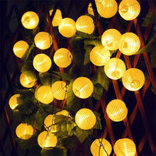 BEIAIDI 20 30LED Outdoor Fairy Lantern Solar String Light Globle Ball String Garland For Christmas Party Patio Garden Decoration 2024 - buy cheap