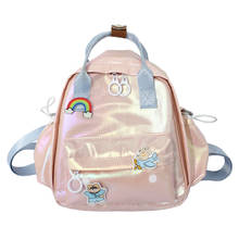 Женский холщовый мини-рюкзак, в Корейском стиле, водонепроницаемый, для путешествий, школьная сумка 2024 - купить недорого