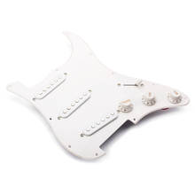 White SSS Loaded Pickguard Prewired Humbucker Pickguard Pickups Set for Guitar 2024 - buy cheap