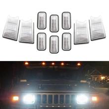 Clear Lens Amber/Red Full LED Cab Roof Clearance Lights for Hummer H2 SUT 03-09 2024 - buy cheap