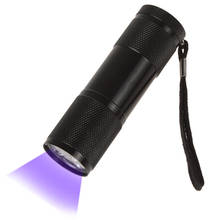 Linterna LED UV ultravioleta, minilinterna negra de 400Lm, luz púrpura falsa para detección fluorescente, verificación de dinero 2024 - compra barato