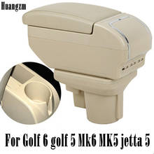 Apoio de braço para vw golf 6 golf 5 mk6 mk5 jetta 5, com 9 usb 2024 - compre barato