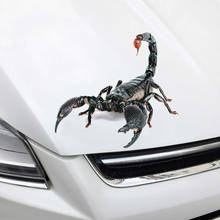 3D ПВХ стикер автомобиля ящерица скорпион паук наклейка на кузов и окна автомобиля Наклейка V-Best 2024 - купить недорого