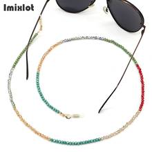 Colored Crystal Beaded Eyeglass Chains Women Sunglasses Holder Necklace Reading Glasses Non-slip Lanyard Eyewear Accessories 2024 - buy cheap