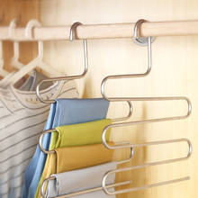 Pants Hanger Trousers Organizer Hanging Clothes Rack Hanger Layers Clothing Storage Space Saver Closet Organization Home Decor 2024 - buy cheap