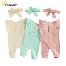 Ma&Baby 0-18M Summer Knitted Newborn Baby Girls Romper Ruffles Infant Toddler Girl Jumpsuit Playsuit Overalls Clothes 2024 - buy cheap