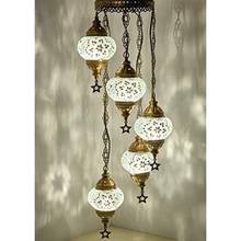 Потолочный подвесной светильник LaModaHome, домашняя английская Марокканская мозаика, Проволочная или Круглая Люстра, 5 х4, 5 Glo 2024 - купить недорого