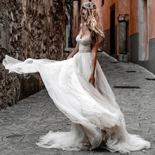 Простое мягкое фатиновое свадебное платье-трапеция Verngo, свадебное платье по индивидуальному заказу, сексуальное, с лифом сердечком, с открытой спиной 2024 - купить недорого