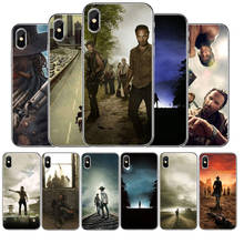 A walking dead silicone caso de telefone para o iphone 11 pro max 5 6 7 8 9 10 x xs xr xsmax mais se 2020 capa traseira escudo 2024 - compre barato