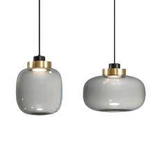 Modern Dinning Hanging Lamp Smoky Gray Glass Pendant Lights for Home Living Room Loft Decor Nordic Bedroom Led Lighting Fixture 2024 - buy cheap