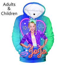 2021 Popular JOJO SIWA 3D Hoodies Boys/Girls Long Sleeve Pullovers Fashion Casual Kids Sweatshirts Teen Men Women Tops Oversized 2024 - buy cheap