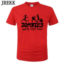 Camiseta divertida de Zombies Hate para hombre, camisa de manga corta con estampado de comida rápida, Harajuku, C29, 2020 2024 - compra barato