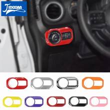 Jidixian botão interruptor da lâmpada do farol do carro decoração capa adesivos acessórios para jeep wrangler jl gladiador jt 2018 2019 2020 2021 2024 - compre barato