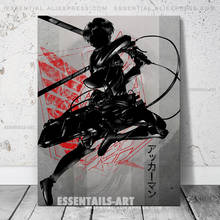 Levi Ackerman Attack on Titan Anime Poster Canvas Wall Art Painting Decor Pictures Bedroom Study Room Home Decoration Prints 2024 - buy cheap