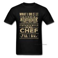 IM A CHEF T-shirt Mens T Shirt Vintage Letter Print Tshirt Summer Black Clothes Cotton Tops & Tees Funny Designer Streetwear 2024 - buy cheap