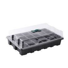 36x23x10.5cm Flower Pot Seeds Seedling Tray Sprout Plate 24-Cells Nursery Pots Tray With Transparent Lids Box For Gardening 2024 - buy cheap