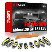 Gbtuning-kit de luz led para interior do carro, para nissan altima u13, l30, l31, l32, l33, 2016-2018, 1993, lâmpada de leitura, porta-malas 2024 - compre barato