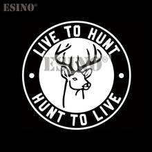 Car Styling Deer Live to Hunt PVC 3D Carving Creative Auto Decal Cartoon Car Sticker Bumper Body Decal Creative Pattern Vinyl 2024 - buy cheap