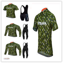 STRAVA-Maillot de manga corta para hombre, Maillot de Ciclismo de equipo profesional rojo, transpirable, Conjuntos de ropa de Ciclismo de verano, novedad de 2021 2024 - compra barato