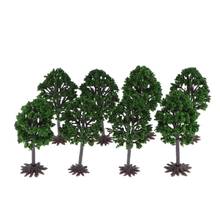 8 Model Laurel Trees with Base OO Train Railroad Garden Forest Diorama Scenery, 1:75 Scale 2024 - buy cheap