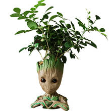 Maceta de Groot lindo modelo juguete pluma pote maceta figuras Hombre árbol jardín maceta para flor regalo para bebé niños 2024 - compra barato