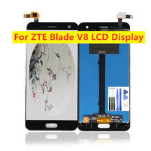 ЖК-дисплей и дигитайзер в сборе для ZTE Blade V8 BV0800, 5,2 дюйма, сенсорный экран 2024 - купить недорого