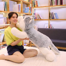 60/90/110CM new furry husky stuffed animal dog plush toy doll, Shiba Inu toy gift, children's birthday gift 2024 - buy cheap