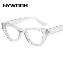 NYWOOH Transparent Cat Eye Glasses Frame Women Anti Blue Light Computer Eyeglasses Frames for Woman Bluelight Lens 2024 - buy cheap