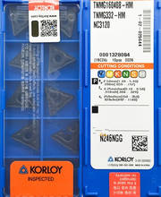 TNMG160404-HM NC3120 TNMG160408-HM NC3120  100% original KORLOY Carbide insert Processing: alloy steel, Quenched steel, etc 2024 - buy cheap