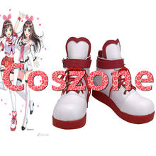 Botas de sapatos de cosplay de kizuna ai, acessórios de fantasia de carnaval de halloween 2024 - compre barato